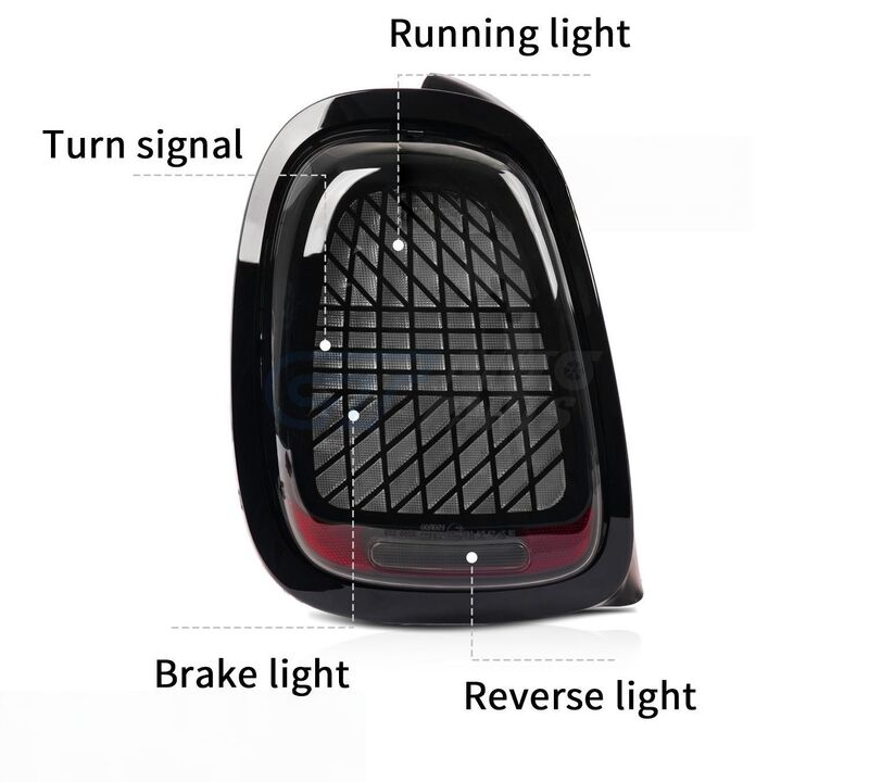 Smoke LED Sequential Signal Tail Lights Fit For Mini Cooper F55/56/57 2014-2021
