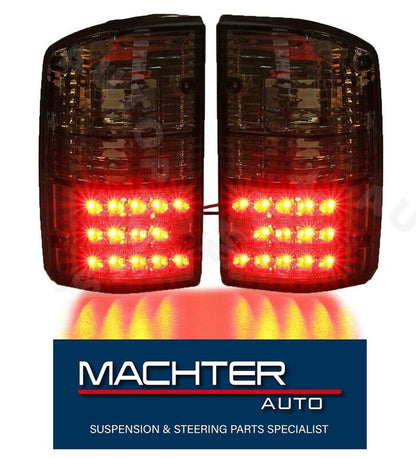 Pair Smoked LED Tail Light Lamps Fit For Nissan Patrol GQ 1&2 Series 1988-1997