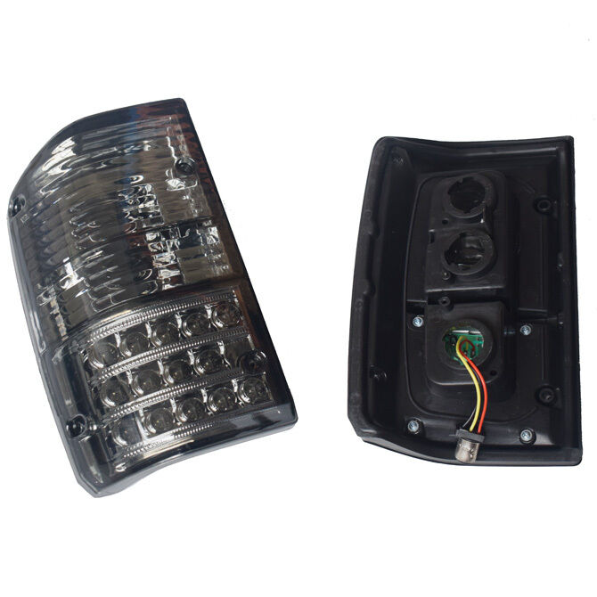 Pair Smoked LED Tail Light Lamps Fit For Nissan Patrol GQ 1&2 Series 1988-1997