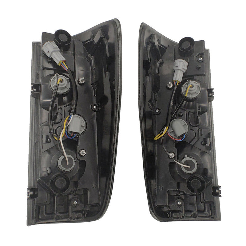 Pair Smoked Black Tail Lights With Bulbs Fit For Nissan Navara NP300 D23 2015-2022