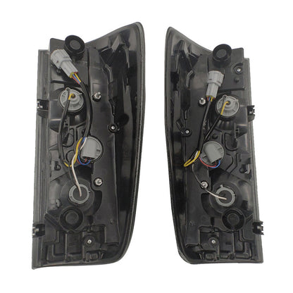 Pair Smoked Black Tail Lights With Bulbs Fit For Nissan Navara NP300 D23 2015-2022
