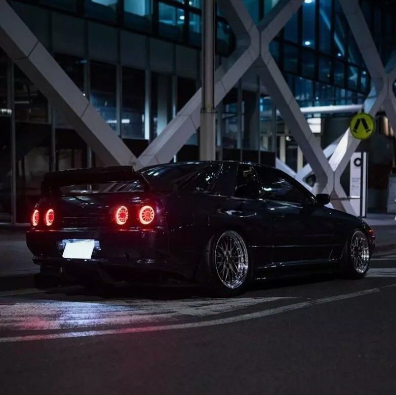 78 Works Fiber Ring LED Taillights Fit For Nissan Skyline R32 GTR GTST 2 Door Coupe 1989-1994