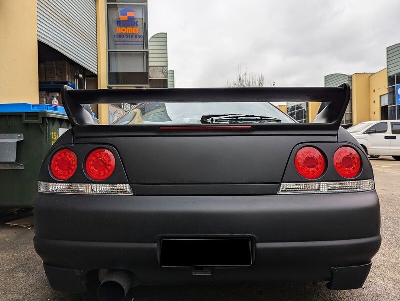 78 Works Fiber Ring LED Taillights Fit For Nissan Skyline R33 GTR GTS25T GTST 1993-1998