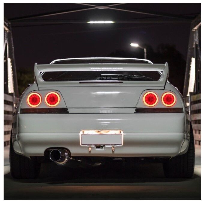 78 Works Fiber Ring LED Taillights Fit For Nissan Skyline R33 GTR GTS25T GTST 1993-1998