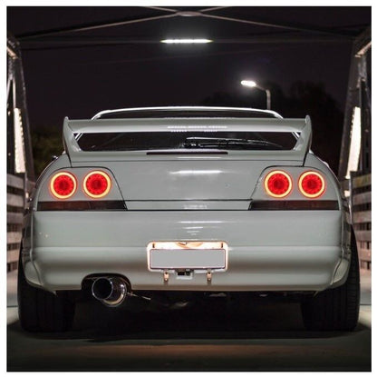 78 Works Fiber Ring LED Taillights Fit For Nissan Skyline R33 GTR GTS25T GTST 1993-1998