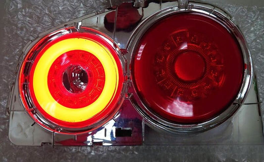 78 Works Fiber Ring LED Taillights V2 Tail Lamp Fit For Nissan Skyline R34 GTR GTT RB25 RB26 1998-2002