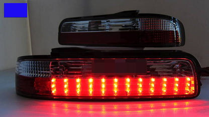 Clear Red LED Tail Lights Fit For Nissan Silvia S13 DMAX 1989-1994