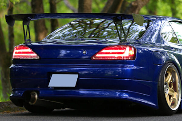 Black Fiber Sequential LED Tail Lights Fit For Nissan 200SX S15 Silvia Spec R 1999-2002