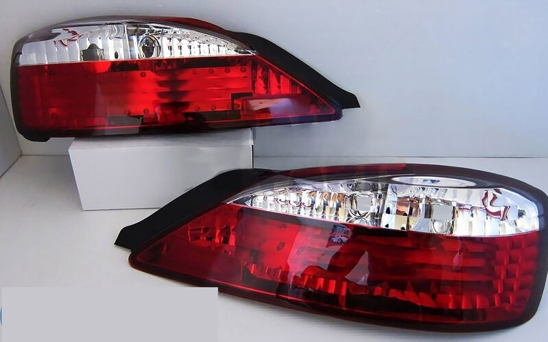DMAX Clear Red LED Tail Lights Fit For Nissan Silvia 200SX S15 Spec R 1999-2002