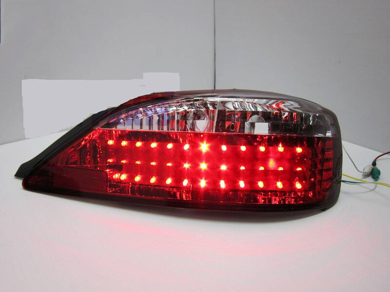 DMAX Clear Red LED Tail Lights Fit For Nissan Silvia 200SX S15 Spec R 1999-2002