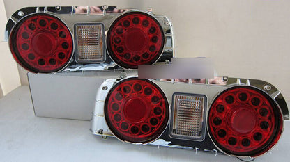 Clear Red LED Tail Lights Fit For Nissan Skyline R32 GTR GTST RB26 1989-1994