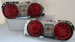 Clear Red LED Tail Lights Fit For Nissan Skyline R32 GTR GTST RB26 1989-1994