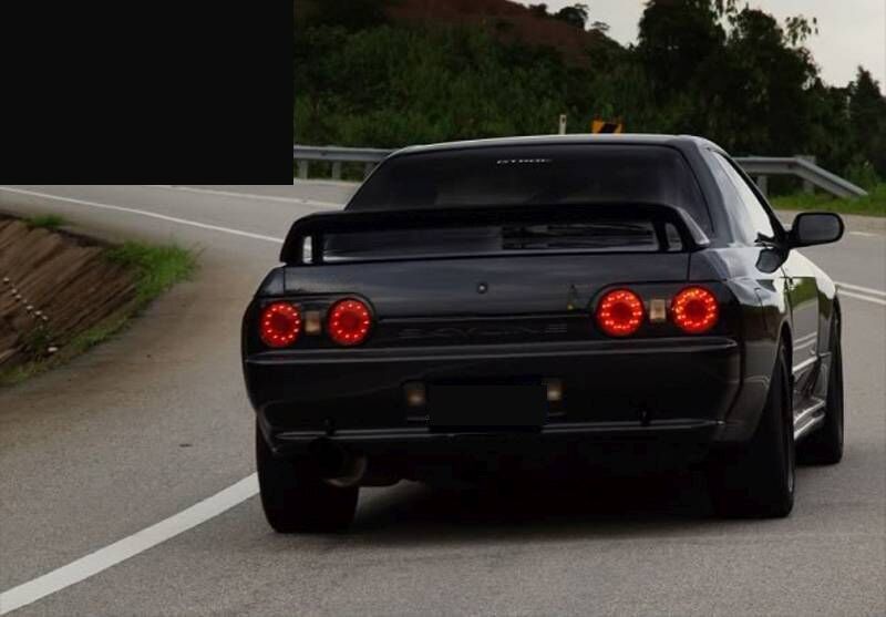 Clear Red LED Tail Lights Fit For Nissan Skyline R32 GTR GTST RB26 1989-1994