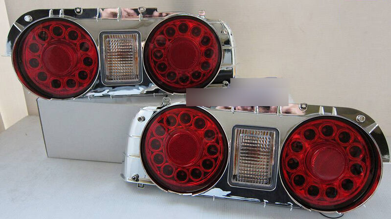 Clear Red LED Tail Lights Fit For Nissan Skyline R32 GTR GTST RB26 1989-1994