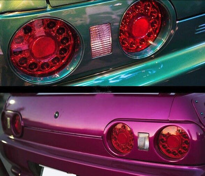 Clear Red LED Tail Lights Fit For Nissan Skyline R32 GTR GTST RB26 1989-1994