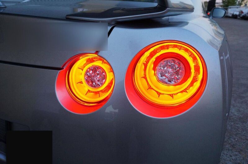 Crystal Eye Smoke Red 3D LED Stripe Bar Tail Lights Fit For Nissan GTR R35 VQ38 2007-2021