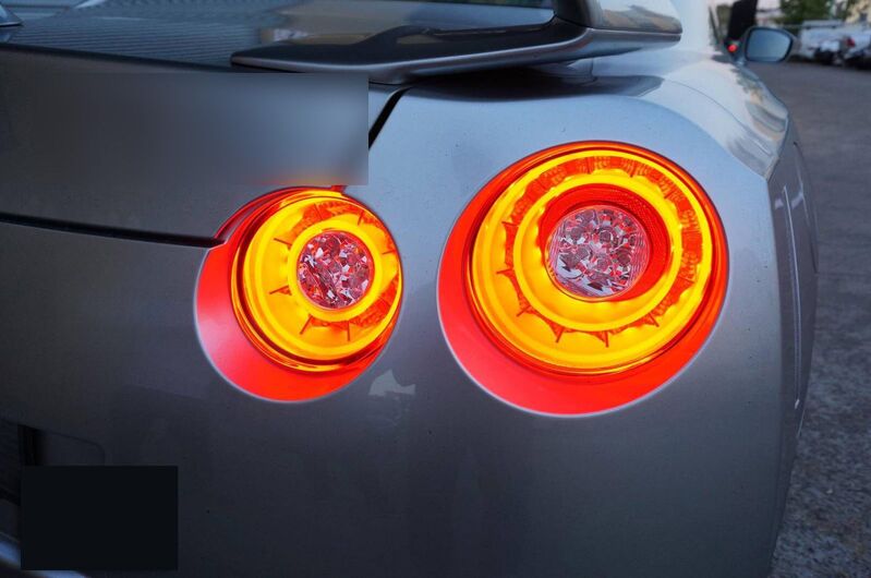 Crystal Eye Clear Red 3D LED Stripe Bar Tail Lights Fit For Nissan GTR R35 VQ38 2007-2021