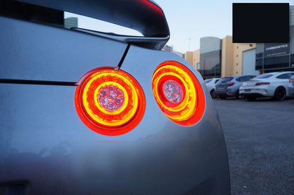 Crystal Eye Clear Red 3D LED Stripe Bar Tail Lights Fit For Nissan GTR R35 VQ38 2007-2021