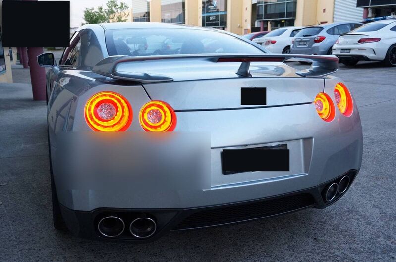 Crystal Eye Clear Red 3D LED Stripe Bar Tail Lights Fit For Nissan GTR R35 VQ38 2007-2021