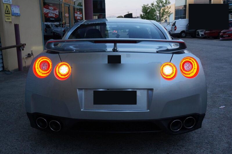 Crystal Eye Clear Red 3D LED Stripe Bar Tail Lights Fit For Nissan GTR R35 VQ38 2007-2021