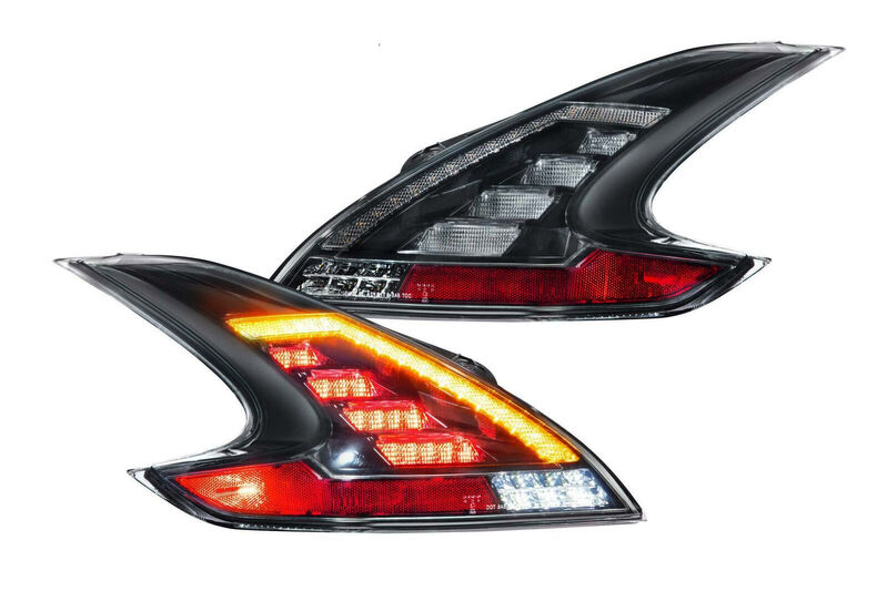 COPLUS Full LED Smoke Sequential Tail Lights Fit For Nissan 370Z 2008-2021