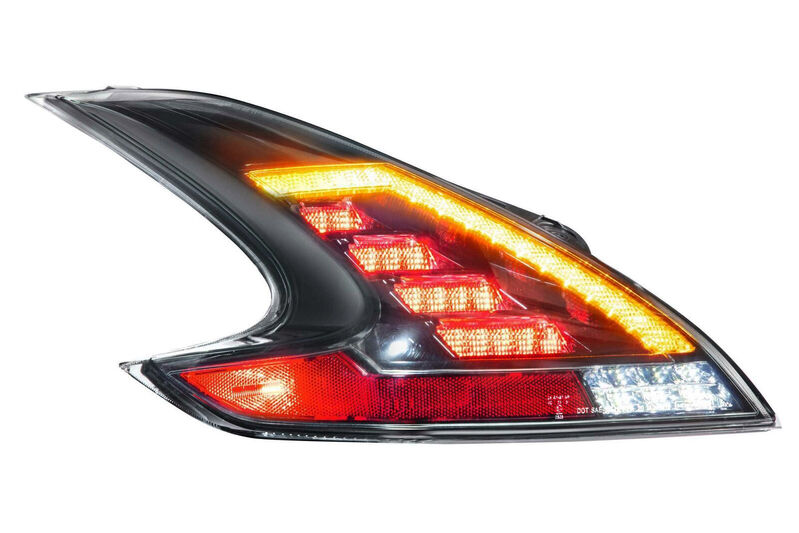 COPLUS Full LED Smoke Sequential Tail Lights Fit For Nissan 370Z 2008-2021