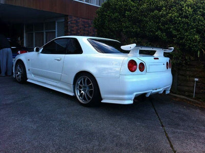 Clear Red LED Tail Lights Fit For Nissan Skyline R34 GTR GTT Coupe 1999-2002