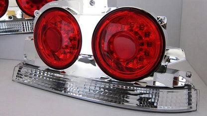 Clear Red LED Tail Lights Fit For Nissan Skyline R33 GTR GTST Coupe 1995-1998
