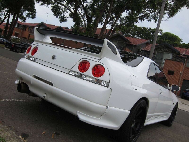 Clear Red LED Tail Lights Fit For Nissan Skyline R33 GTR GTST RB26 1995-1998