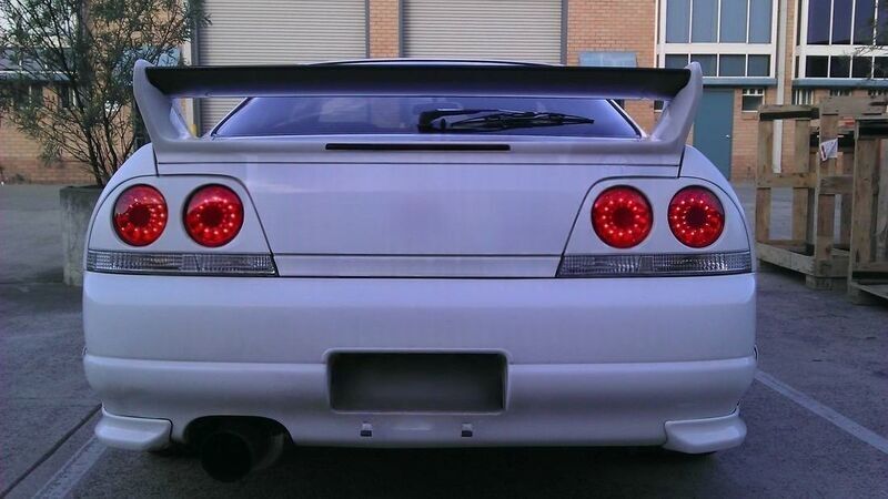 Clear Red LED Tail Lights Fit For Nissan Skyline R33 GTR GTST Coupe 1995-1998