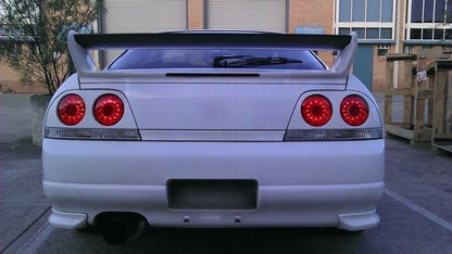 Clear Red LED Tail Lights Fit For Nissan Skyline R33 GTR GTST Coupe 1995-1998
