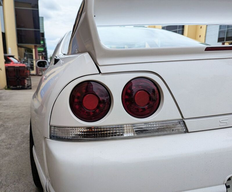 Smoke Red LED Tail Lights Fit For Nissan Skyline R33 GTR GTST Coupe 1995-1998