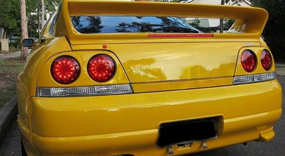 Smoke Red LED Tail Lights Fit For Nissan Skyline R33 GTR GTST Coupe 1995-1998