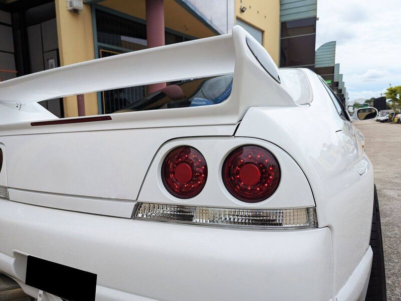 Smoke Red LED Tail Lights Fit For Nissan Skyline R33 GTR GTST Coupe 1995-1998
