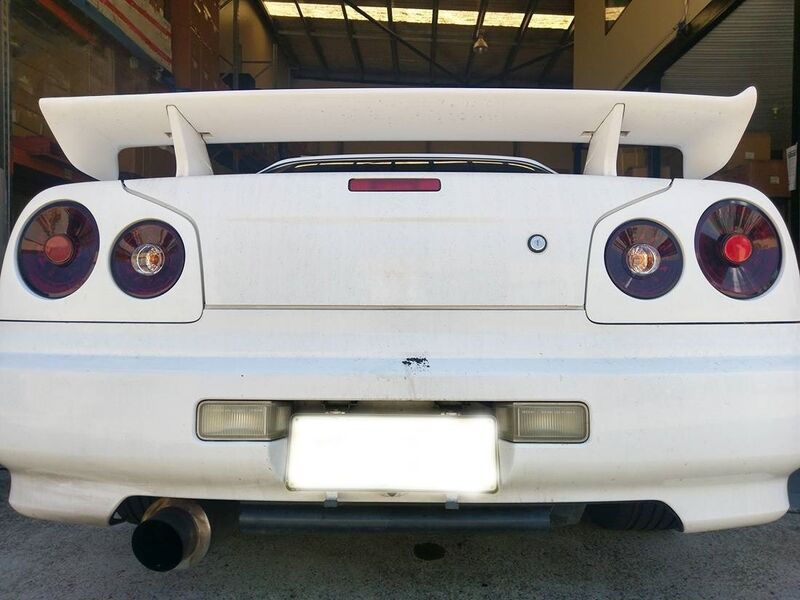 Smoke Red LED Tail Lights Fit For Nissan Skyline R34 GTR GTT Coupe 1999-2002
