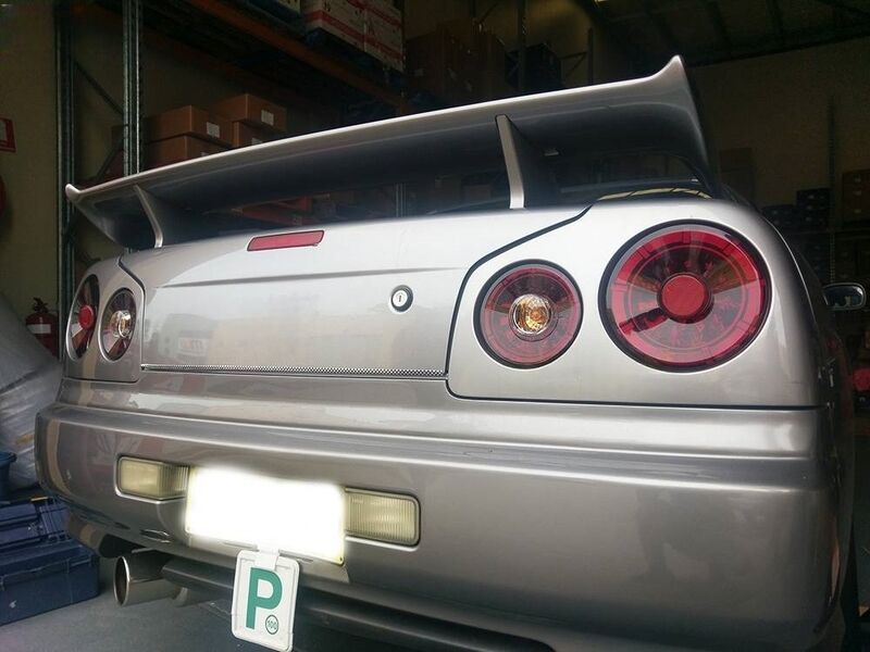 Smoke Red LED Tail Lights Fit For Nissan Skyline R34 GTR GTT Coupe 1999-2002