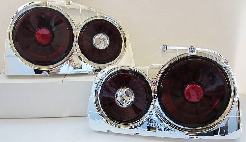 Smoke Red LED Tail Lights Fit For Nissan Skyline R34 GTR GTT Coupe 1999-2002