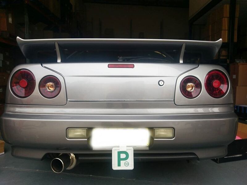 Smoke Red LED Tail Lights Fit For Nissan Skyline R34 GTR GTT Coupe 1999-2002