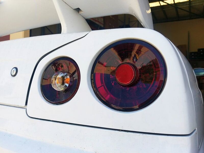 Smoke Red LED Tail Lights Fit For Nissan Skyline R34 GTR GTT Coupe 1999-2002