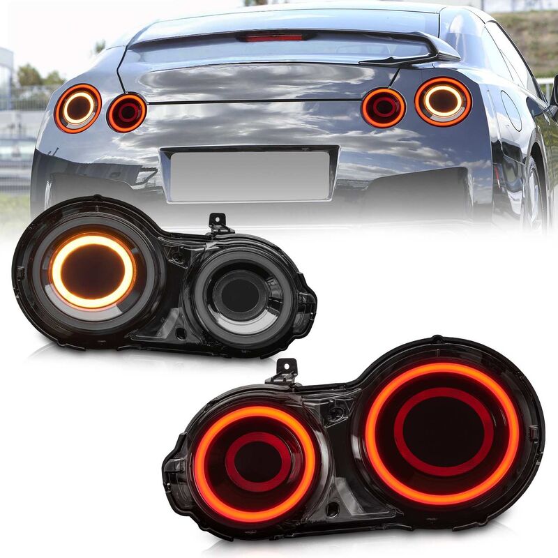 HRS Smoke 3D LED Taillights Fit For Nissan GTR R35 – The Elite Series 2007-2024