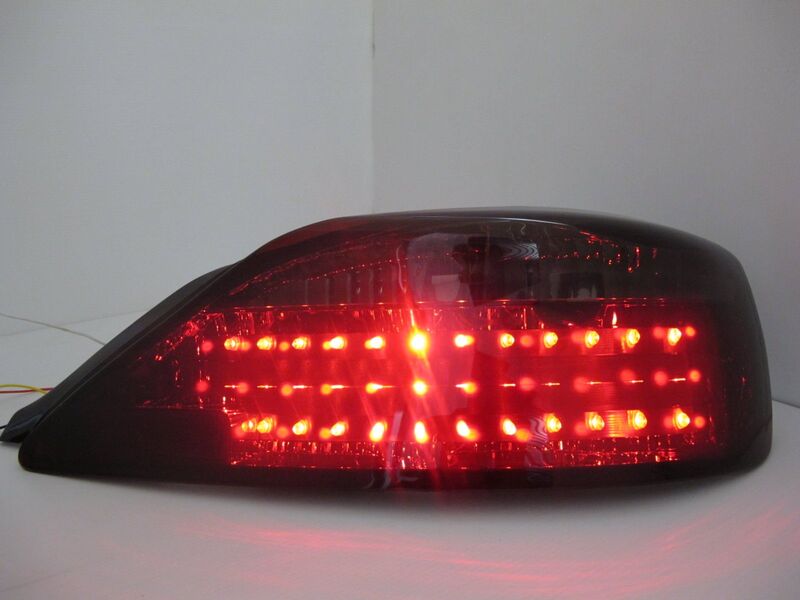 DMAX Smoke Red LED Taillights Fit For Nissan Silvia S15 200SX Spec R 1999-2002