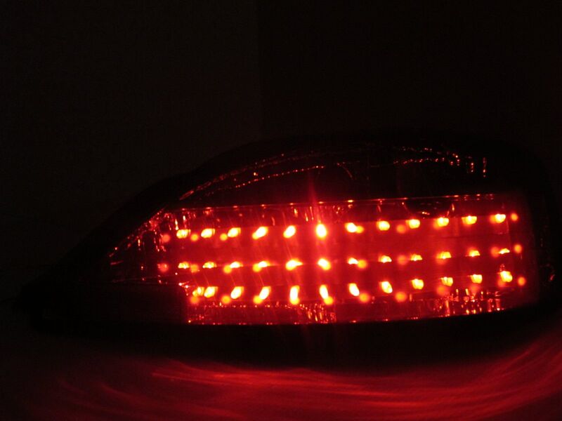 DMAX Smoke Red LED Taillights Fit For Nissan Silvia S15 200SX Spec R 1999-2002