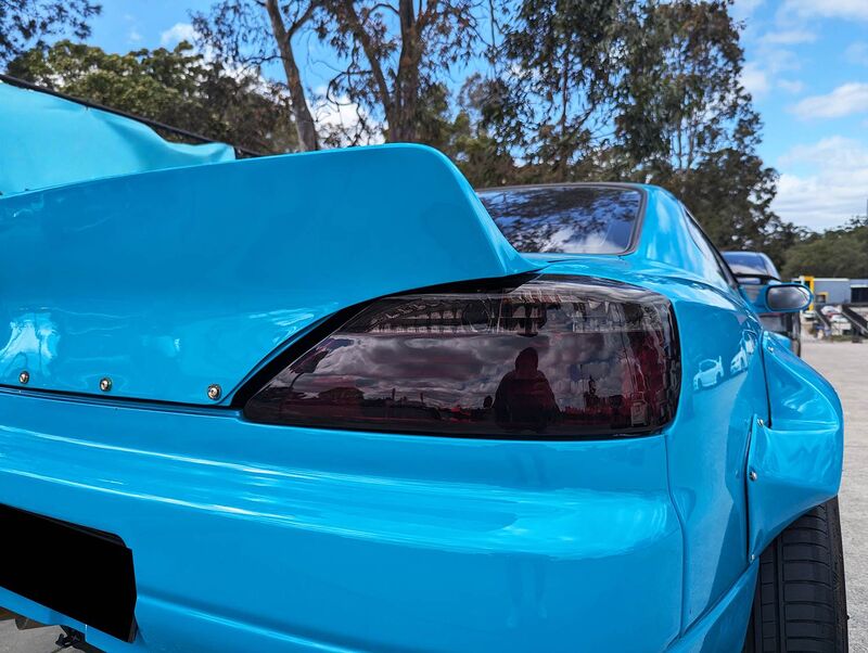 DMAX Smoke Red LED Taillights Fit For Nissan Silvia S15 200SX Spec R 1999-2002
