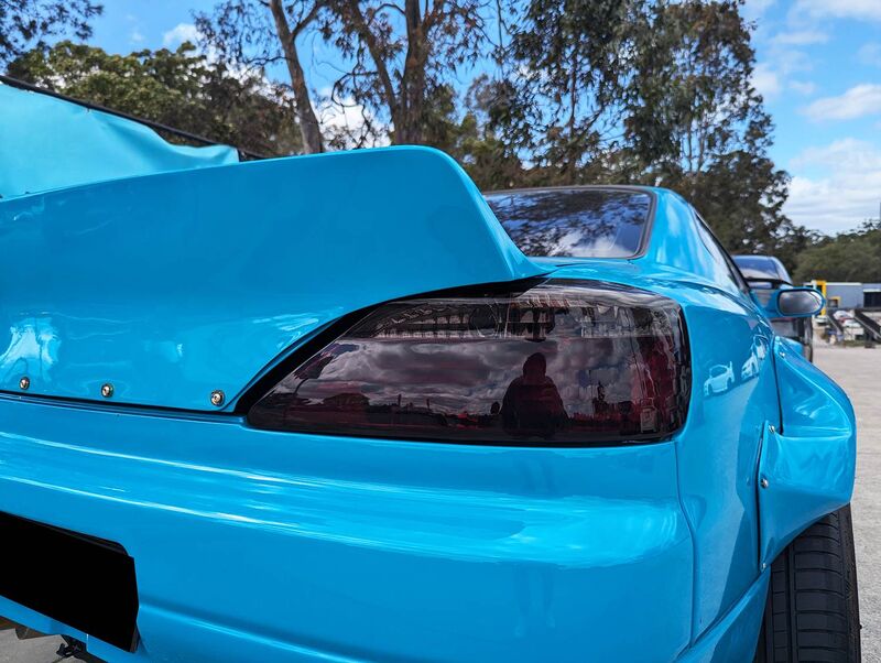 DMAX Smoke Red LED Taillights Fit For Nissan Silvia S15 200SX Spec R 1999-2002