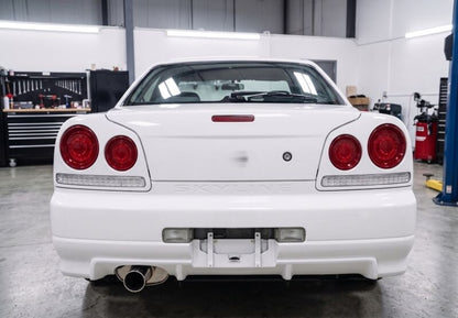 78 Works Fiber Ring LED Taillights Fit For Nissan Skyline R34 4D Sedan HR34 ER34 ENR34 1998-2002