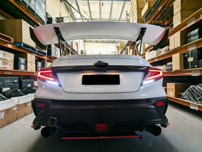 V2 Black LED Dynamic Tail Lights Fit For Subaru WRX VB 2022-2024