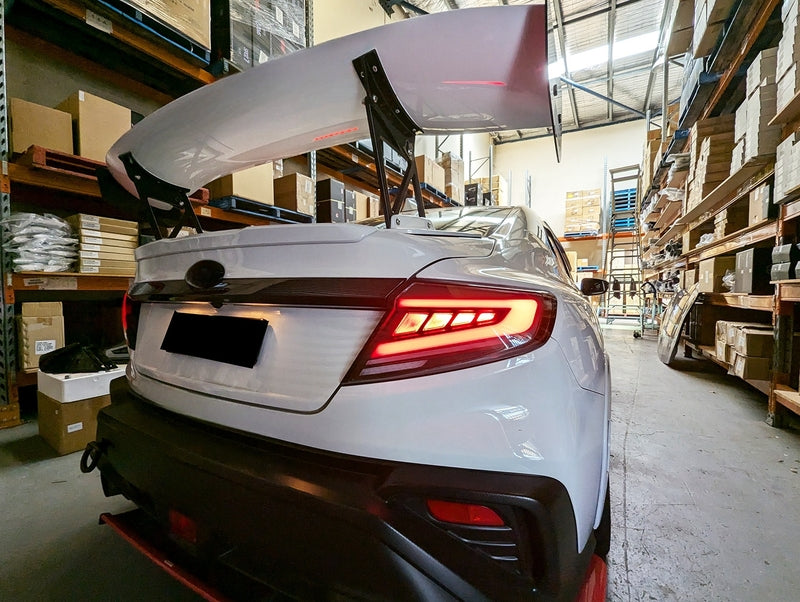 V2 Black LED Dynamic Tail Lights Fit For Subaru WRX VB 2022-2024
