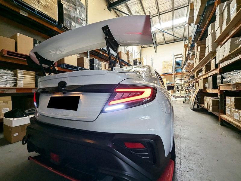 V2 Black LED Dynamic Tail Lights Fit For Subaru WRX VB 2022-2024
