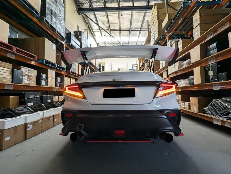 V2 Black Red LED Dynamic Tail Lights Fit For Subaru WRX VB 2022-2024