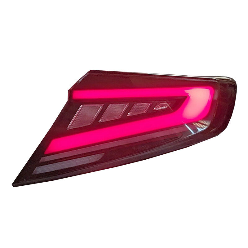 V2 Black Red LED Dynamic Tail Lights Fit For Subaru WRX VB 2022-2024